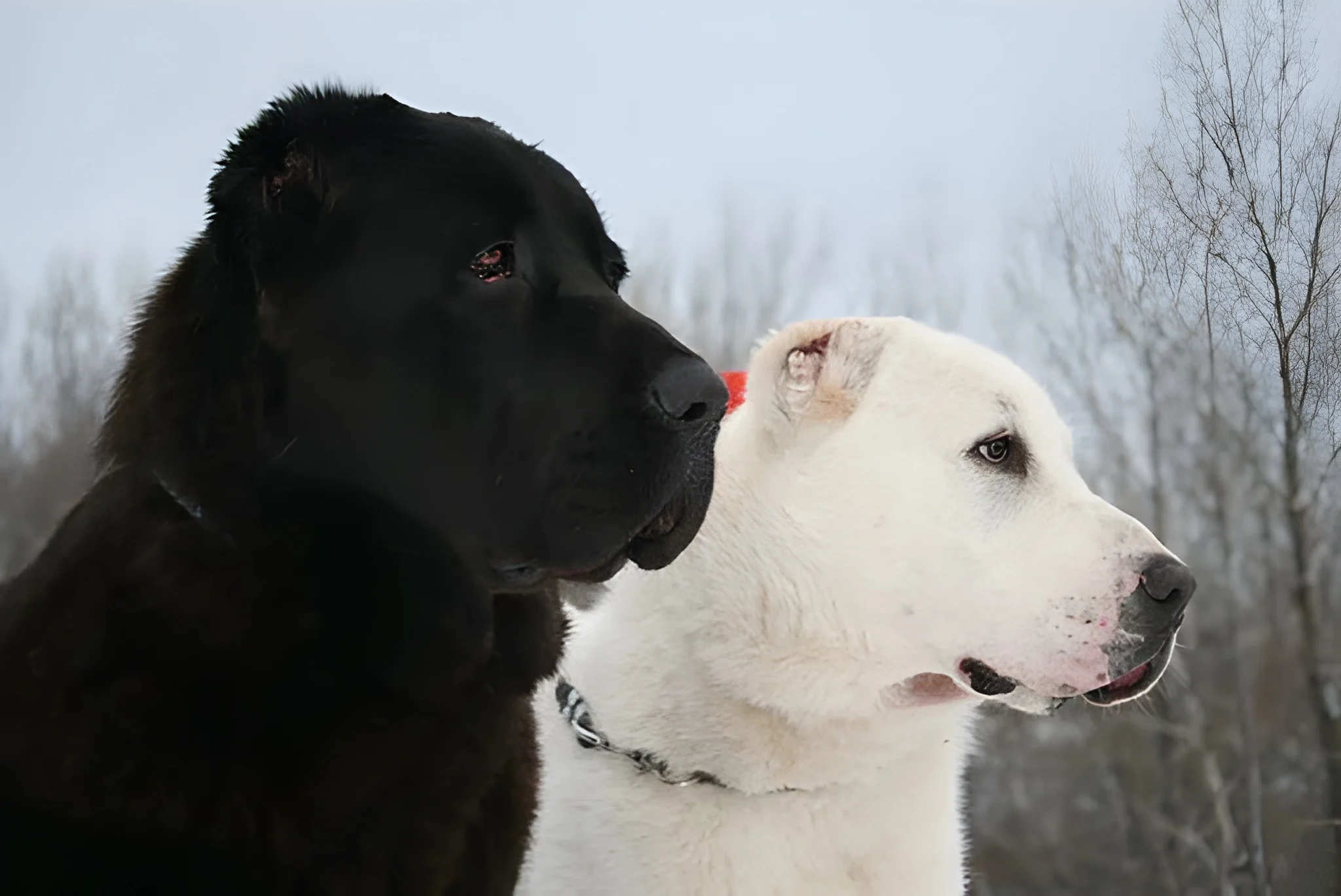 White Kangal Dogs and Black Kangal Dogs
